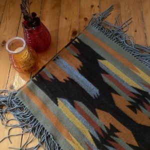 Boho Fringe Shawl ethnic hippy scarf mexican wrap